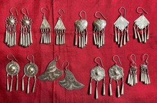 Konvolut 8Paar silberfarbene