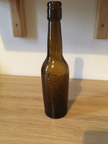 Bierflasche braun pressglas - bierflasche,