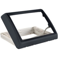 Dometic Midi Heki Style 700x500  grau  mit Bügel u. Zwangsbelüftung - Dachhaube