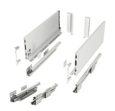 SOTECH Schubladenauszug JUNKER SLIM weiß Schubkasten Vollauszug mit Push to Open