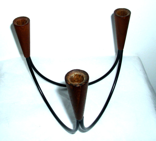 Kerzenhalter teak flammig - kerzenhalter, 3