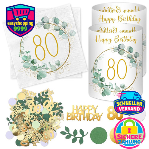 Servietten geburtstag - 80,