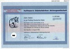 Hoffmann's Stärkefabriken 1992 Bad Salzuflen Mannheim Hamburg 500 DM Benckiser