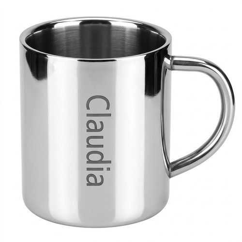 Edelstahl tasse wunschgravur - edelstahl,