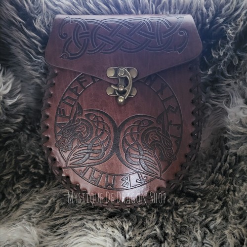 Braune wikinger tasche - braune,