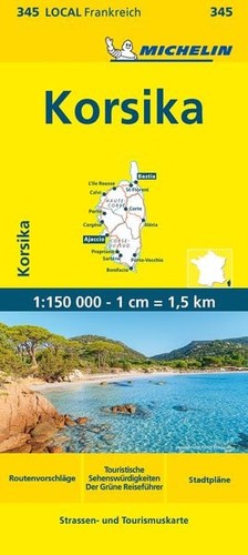 Michelin korsika straßen - korsika, straßen-
