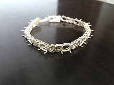 Massives Sterlingsilber 6x8 MM