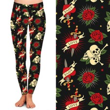 Love & Skulls bedruckte