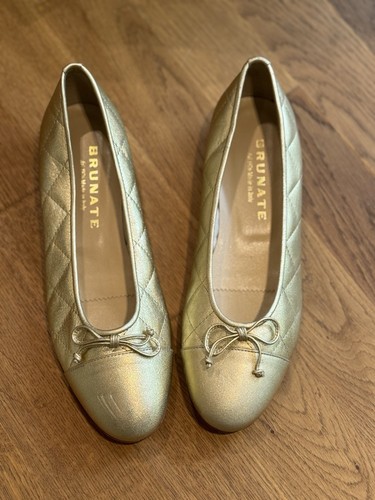 Brunate ballerina leder - ballerina, neu