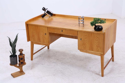 Vintage schreibtisch aus esche - vintage,