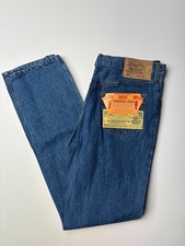 Levi's 501 - W34 L36 - Made in USA Vintage mit Etikett - dunkelblau