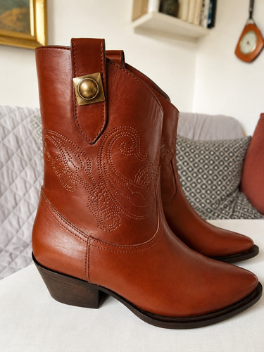 Etro milano leder cowboy boots - cowboy,