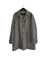 Hugo Boss Mantel Herren Trenchcoat mit Baumwollfutter  Grau/Anthrazit Größe 54
