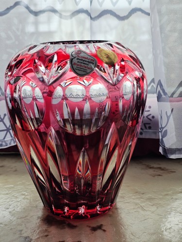 Schwere bleikristall vase - schwere,