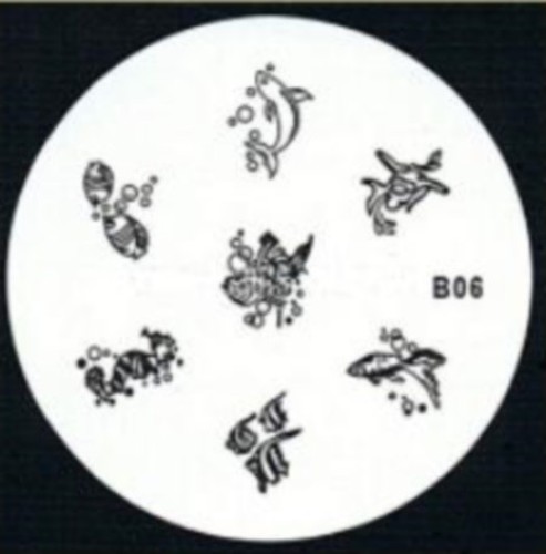 Stamping schablone 06 - *, *