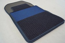 Original Lengenfelder Rips Fußmatten für Mercedes Benz W124 S124 E-Klasse + BLAU