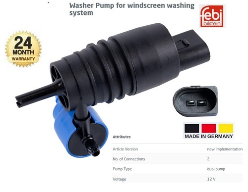 1xwindscreen washer pump - washer, for