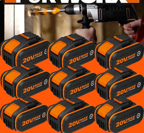 10x 20v max 0ah akku - max,