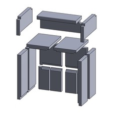 Feuerraumauskleidung Passend für Wamsler** Kamin & Ofen 16-teilig