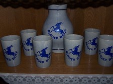 Der blaue Bock Trinkbecher + Krug