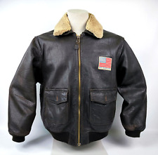 Replay Lederjacke dunkelbraun Gr. VIII (L) Fliegerjacke vintage 90s Flying Wear