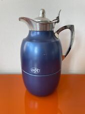 Alfi Juwel Isolierkanne Thermoskanne  1 Liter blau alte Deckelform guter Zustand
