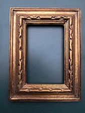 kleiner Holzrahmen Bilder Barock Antik gold 21,5x16,5cm ( 10x15 cm)