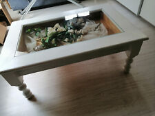 wunderschöner Holztisch massiv Kiefer, weiss angestrichen Shabbylook