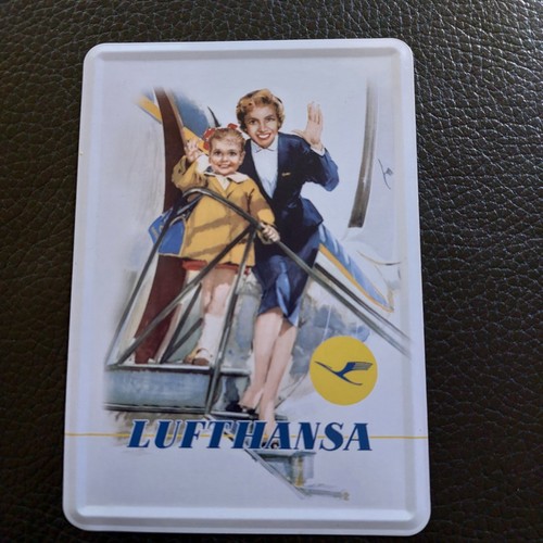 Lufthansa blechschild reklame - lufthansa,