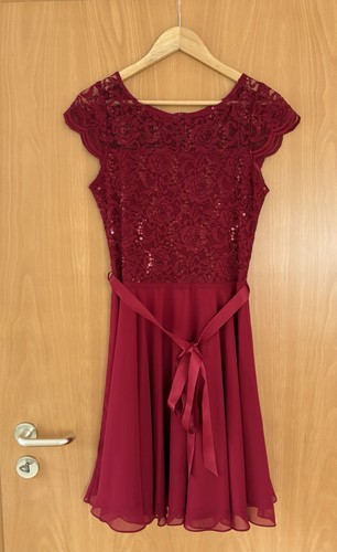 Swing cocktailkleid weinrot - swing,