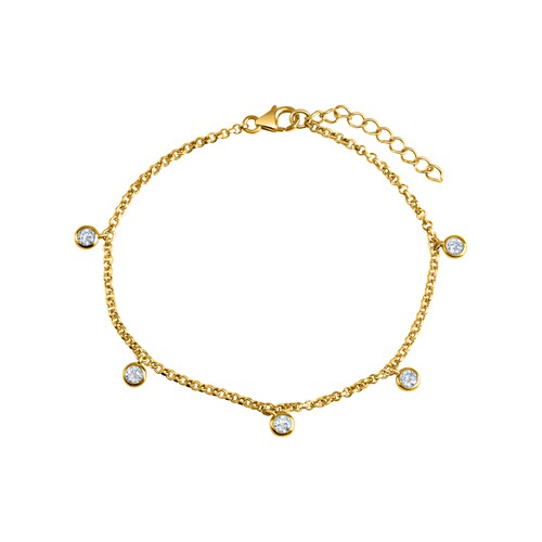Armband 925 silber - armband, vergoldet