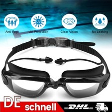 Schwimmbrille Anti-Fog Für Erwachsene Verstellbare Taucherbrille Herren Damen DE