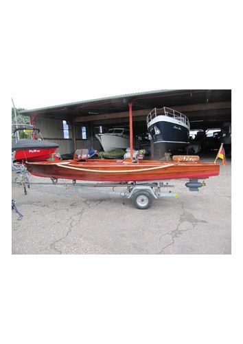 Mahagoni eiche boot mit - mahagoni-eiche,