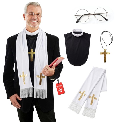 Pfarrer kostüm herren - pfarrer,