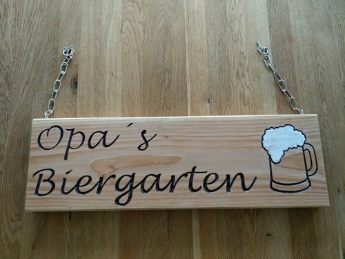 Schild holz individuell - schild,