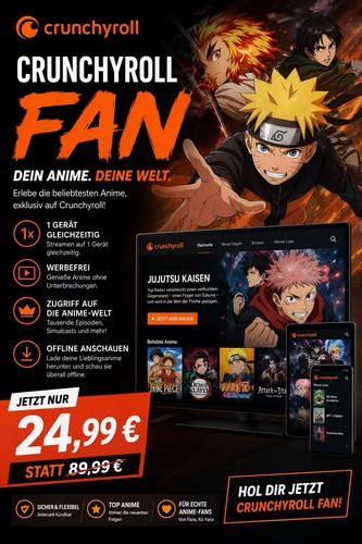 Crunchyroll fan abo jahr - fan, /
