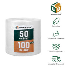 2x Luftpolsterfolie 0,5 x 100m starke Typ 60 Folie Blisterfolie Polsterfolie neu