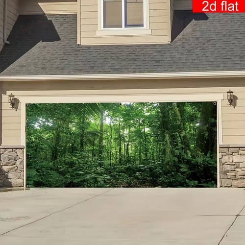 Lebendiger wald garage tür - wald,