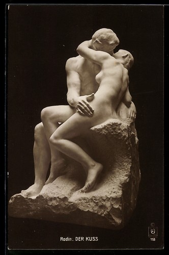 Ansichtskarte skulptur der - skulptur,