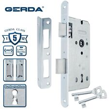 Einsteckschloss 72/50 für Zimmertür mit Schlüssel BB Links/Rechts GERDA ZW100-KL