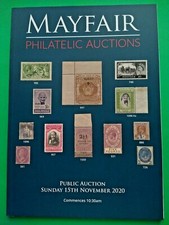 MAYFAIR PHILATELISTISCHER AUKTIONSKATALOG ZU VERKAUFEN 16 SO 15. NOVEMBER 2020 #L0161