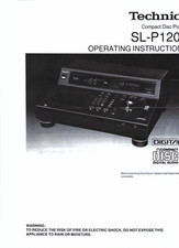 Technics Bedienungsanleitung user manual für SL-P 1200/SL 120  Copy englisch