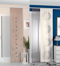 Schiebegardine Flächenvorhang Schiebevorhang 2er-Pack Paneelwagen -165665-