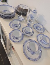 Vintage Retro Seltmann Porcelan Kombiservice 37 Teile  Bayerisch Blau
