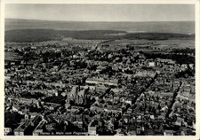 Ak Hanau am Main, Fliegeraufnahme - 11414288