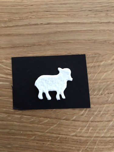 Verzierwachs kommunion lamm - kommunion,