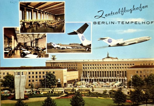 Berlin flughafen tempelhof - ak,