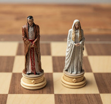 "Herr der Ringe" Schachfiguren, Elrond & Galadriel - Handbemalt von Eaglemoss