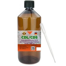 CDL  0,3% CDS 1000ml Pharmaqualität aktivierte Lösung m Pipette in HDPE Flasche
