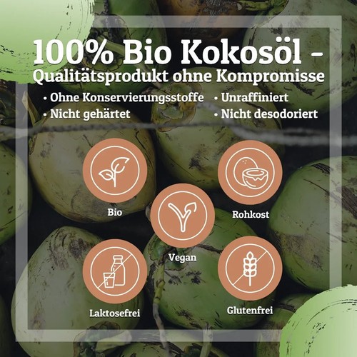 Bio kokosöl - (1000, ml)